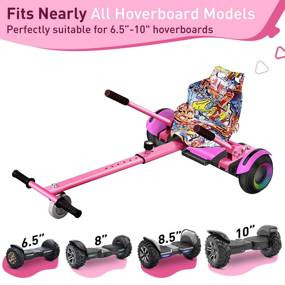 Hiboy HC-01 attached on hoverboard top view illustrating secure fit and straps