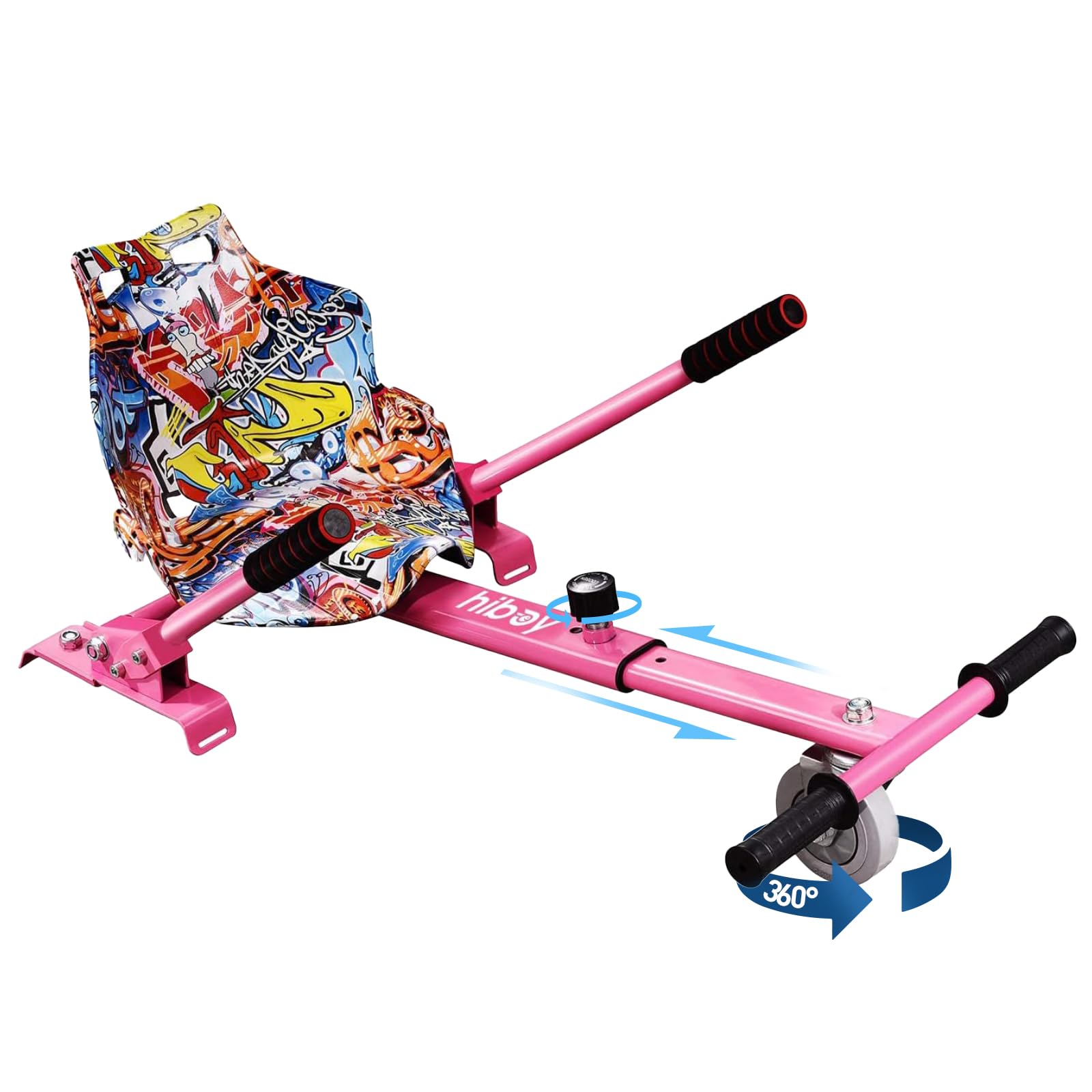 Hiboy HC-01 front view assembled showing stable kart conversion and portability