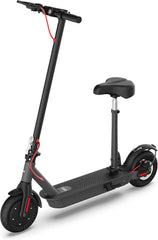 Hiboy telescoping seat post adjusted to different heights for rider comfort