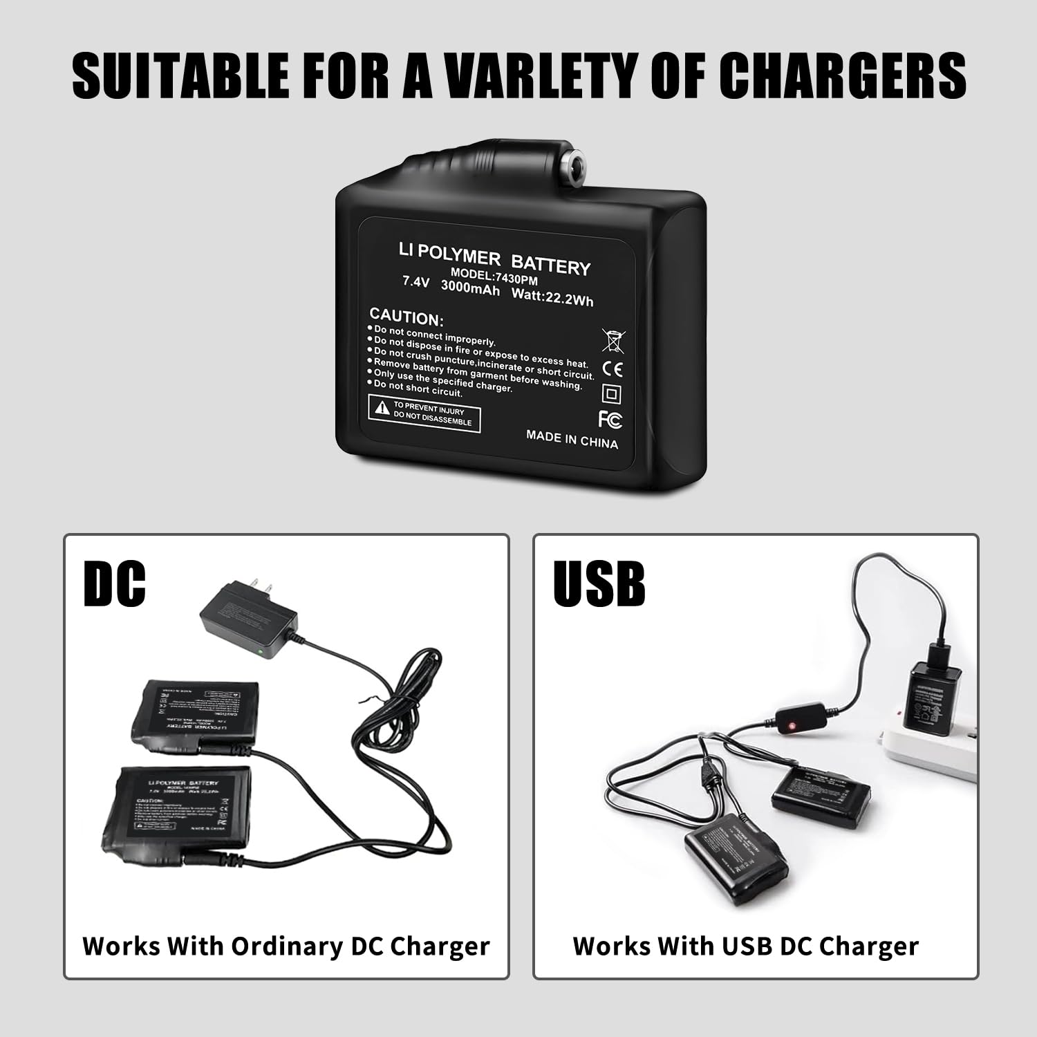 HIFIDECKY batteries charging safely on nonflammable surface highlighting safe use