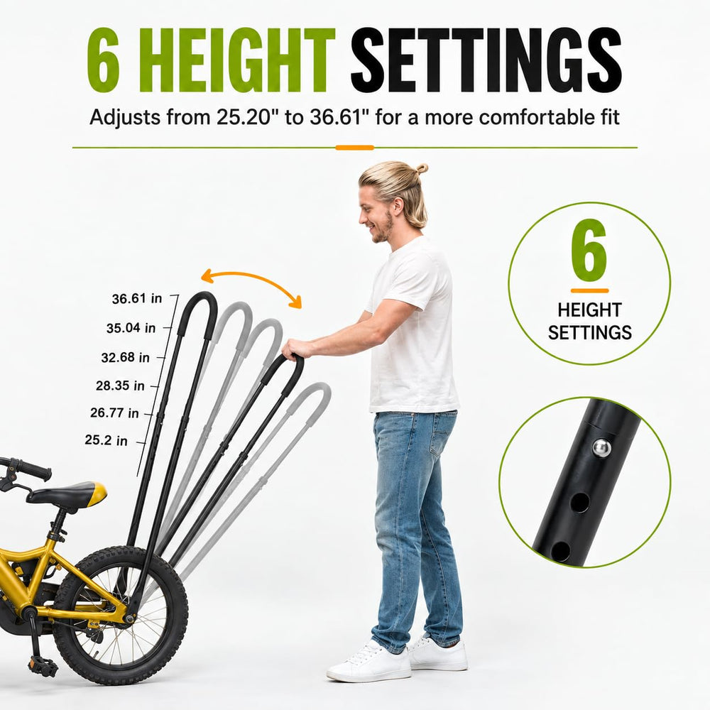 Hiflora handlebar installed on a 14-inch bike offering safer guided rides