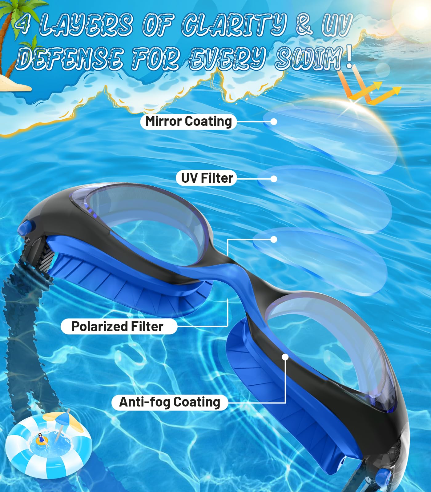 HIGAHY protective case with goggles for tidy storage and travel protection benefit