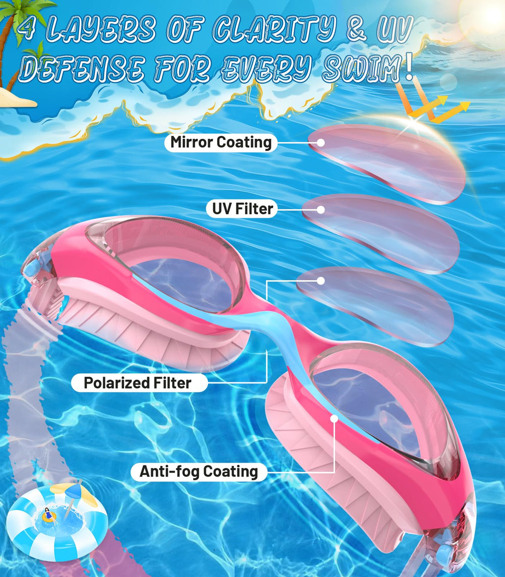 HIGAHY close-up of lens highlighting anti-fog coating and clearer underwater sight