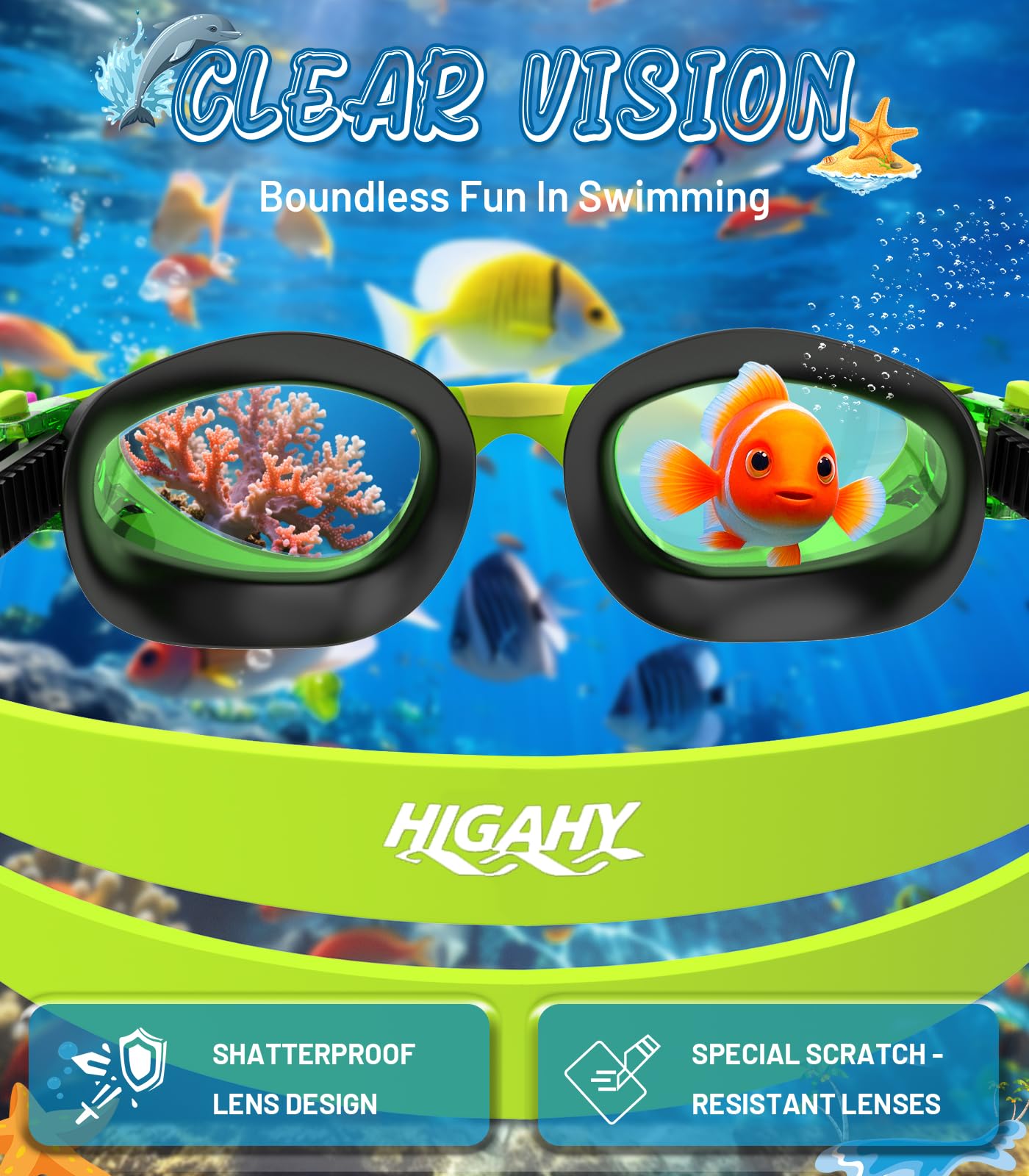 HIGAHY soft nosepiece detail highlighting comfortable seal