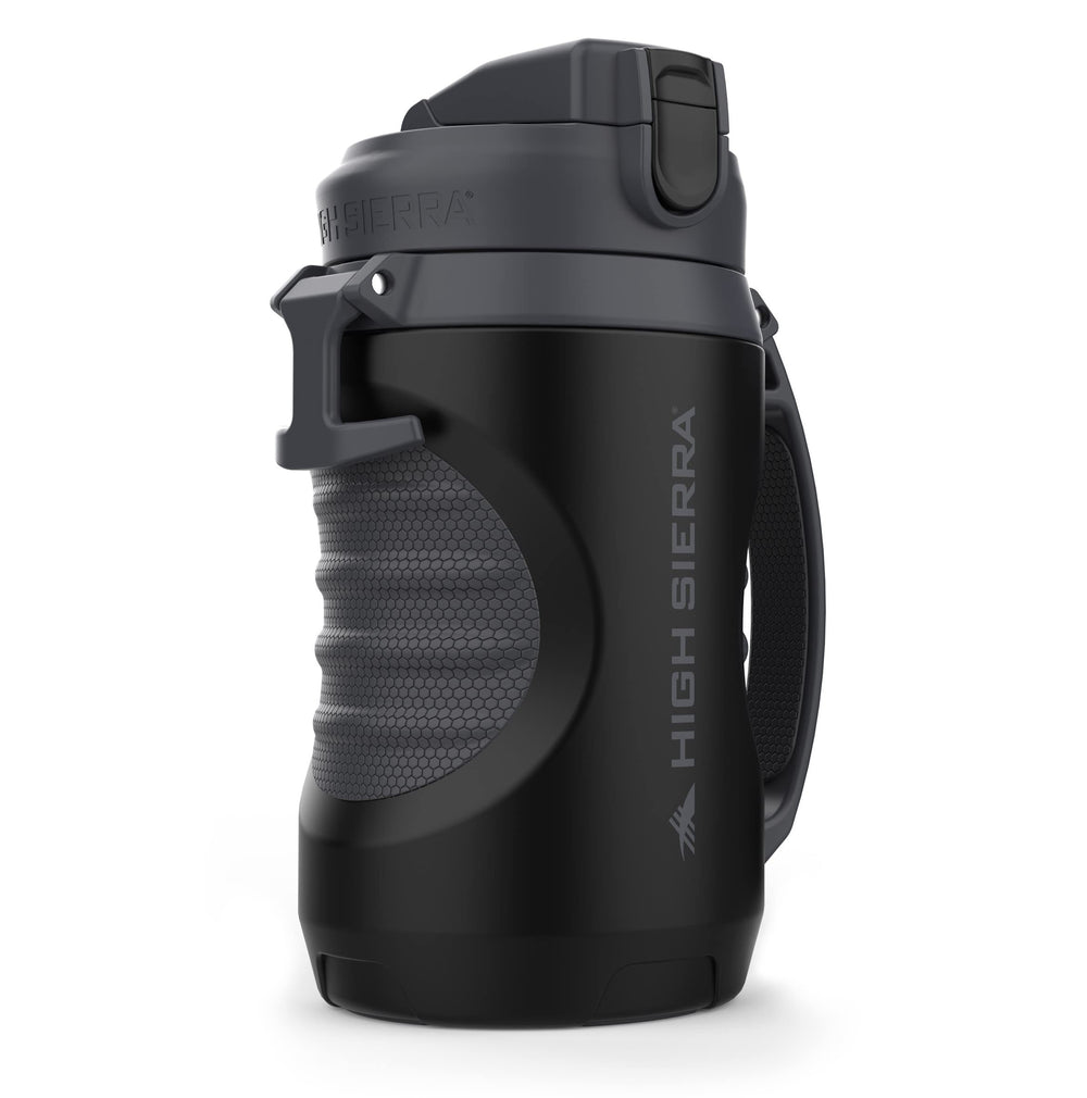 High Sierra front view of 64oz jug showing branded bottle and insulation benefit