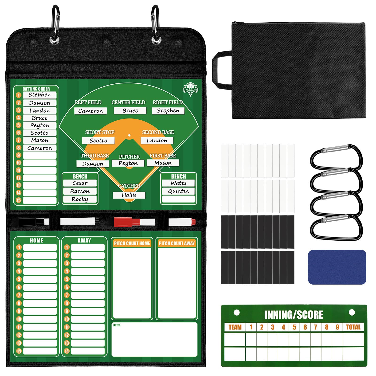 HIGHRAZON open board full-field view showing magnetic positions and clear layout