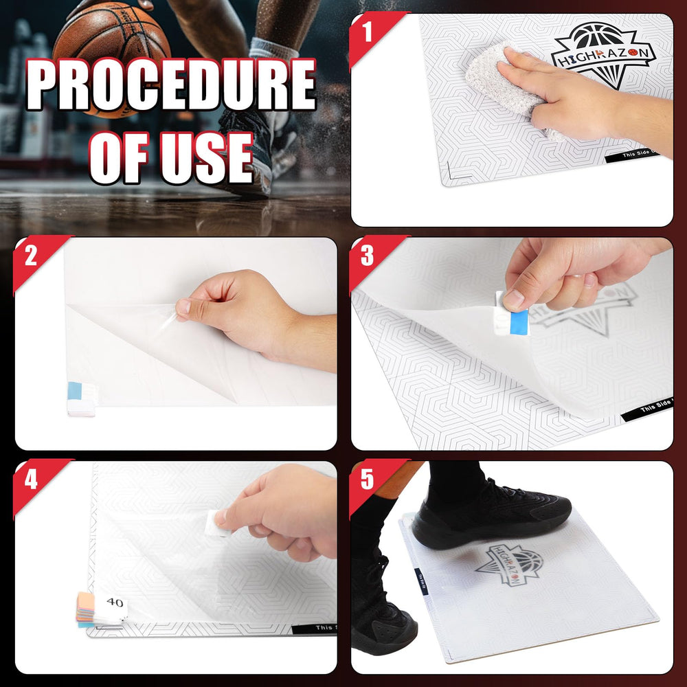 HIGHRAZON numbered sheet being peeled showing easy replacement convenience