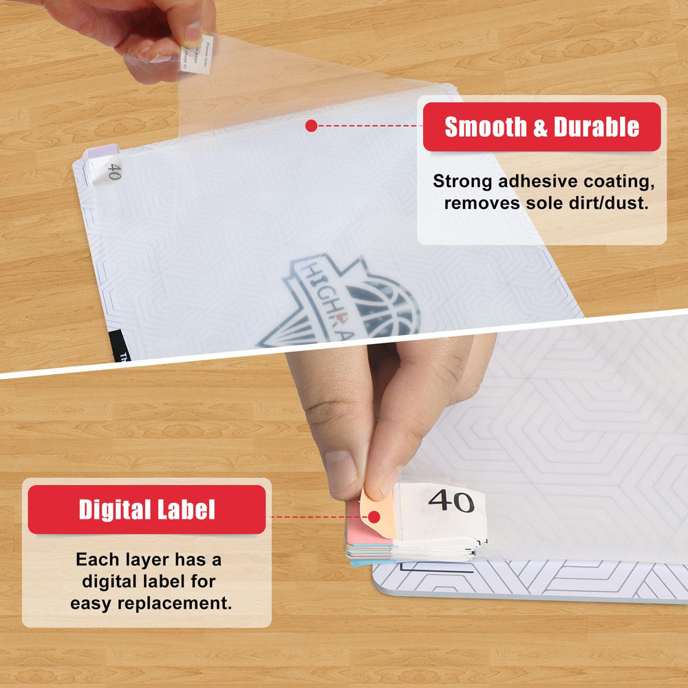 HIGHRAZON mat next to ruler for size comparison and space-saving benefit