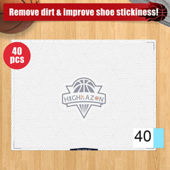 HIGHRAZON close-up of sticky sheet texture catching dust for improved grip
