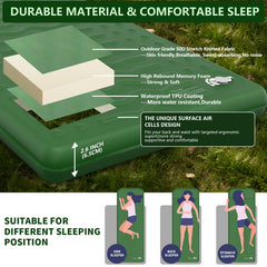 HiiPeak valves and foot pump detail enabling fast 30-second inflation