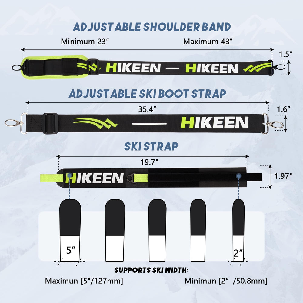 Hikeen folded straps inside a pocket for space-saving convenience