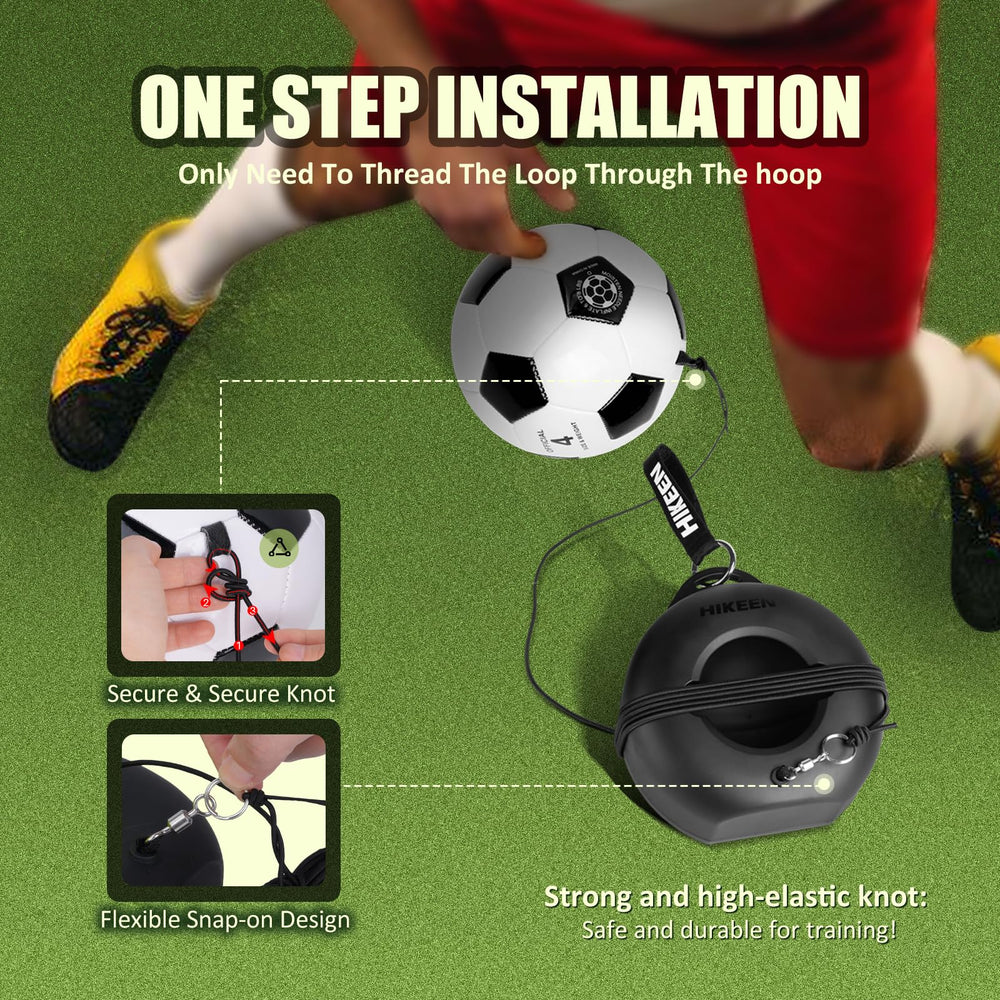 Hikeen trainer in use outdoors demonstrating quick rebounds for solo drills