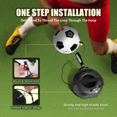 Hikeen trainer in use outdoors demonstrating quick rebounds for solo drills