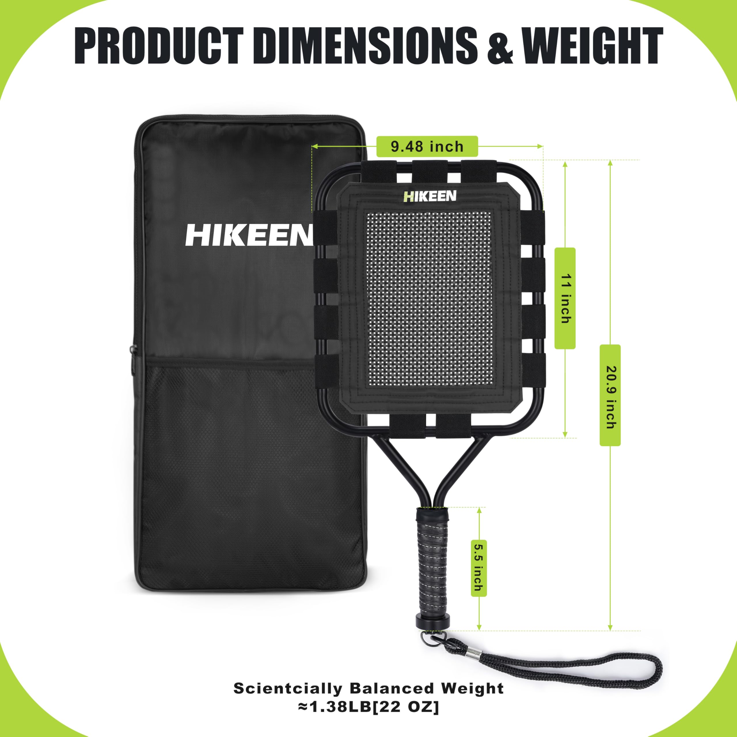 Hikeen close-up of rebound mesh highlighting durable construction benefit