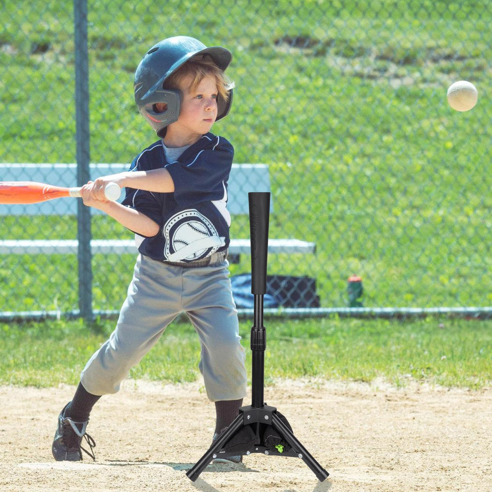 Hikeen size comparison next to baseball bat showing adjustable range