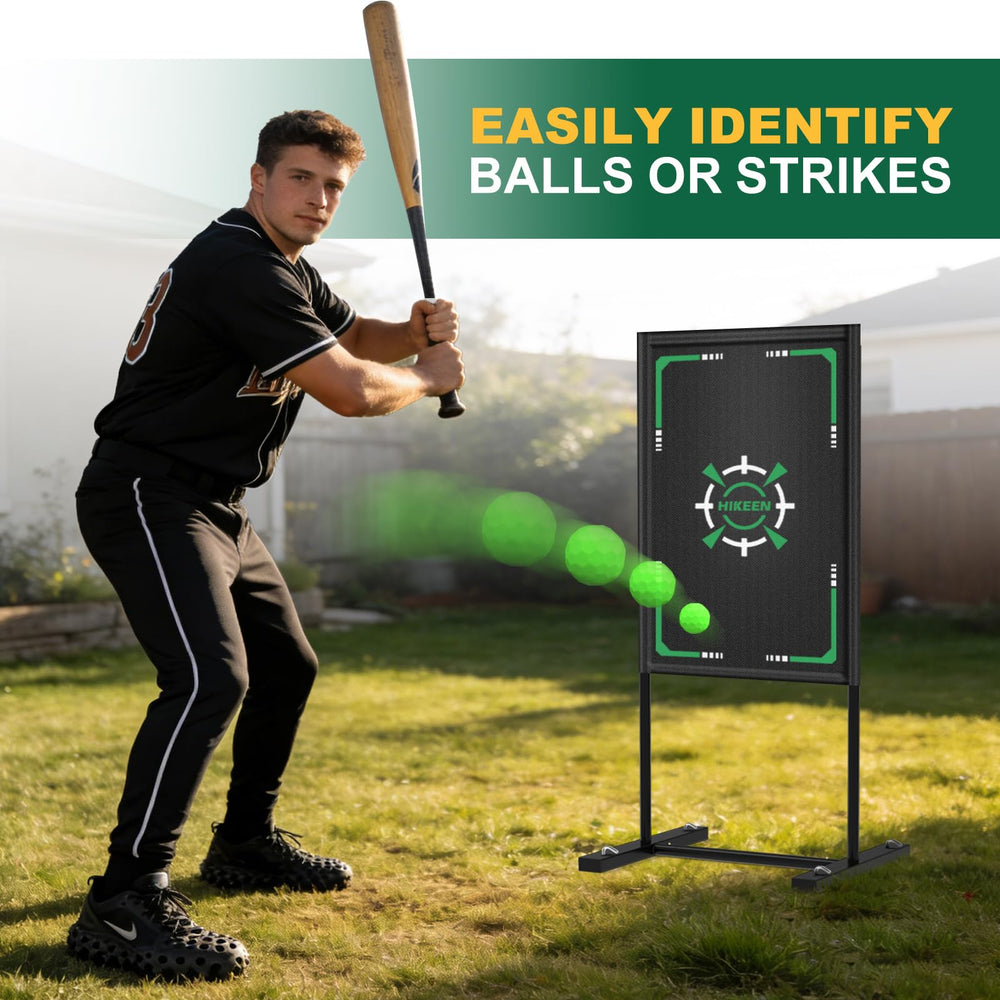 Hikeen size scale with player demonstrating realistic strike zone benefit
