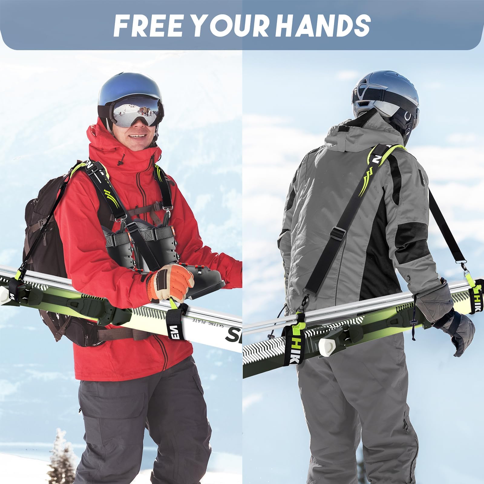 Hikeen close-up of padded shoulder strap for anti-slip comfort