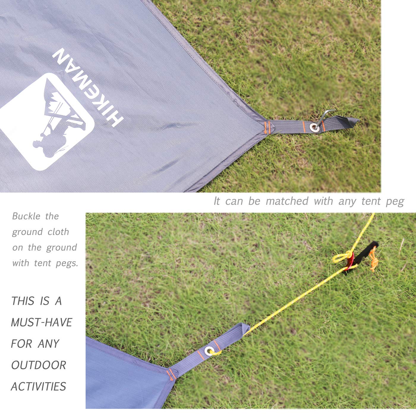 HIKEMAN used as beach mat in sunlight keeping sand and moisture away