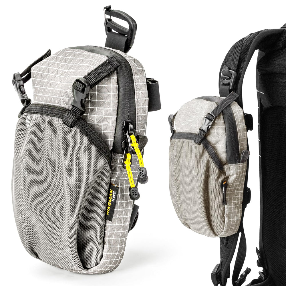 HIKEMAN front pouch view showing compact, quick-access benefit