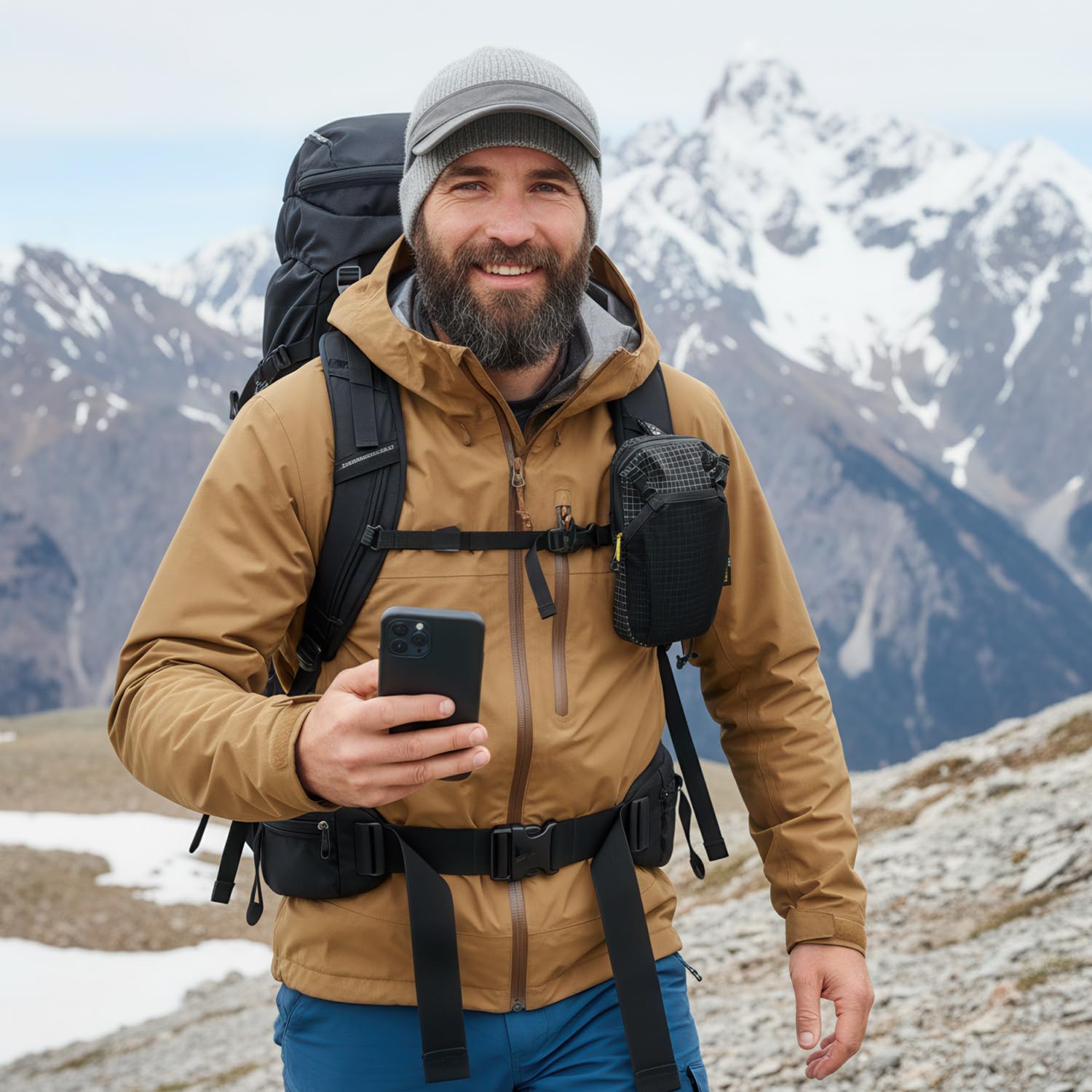 HIKEMAN on scale showing ultra-lightweight travel benefit