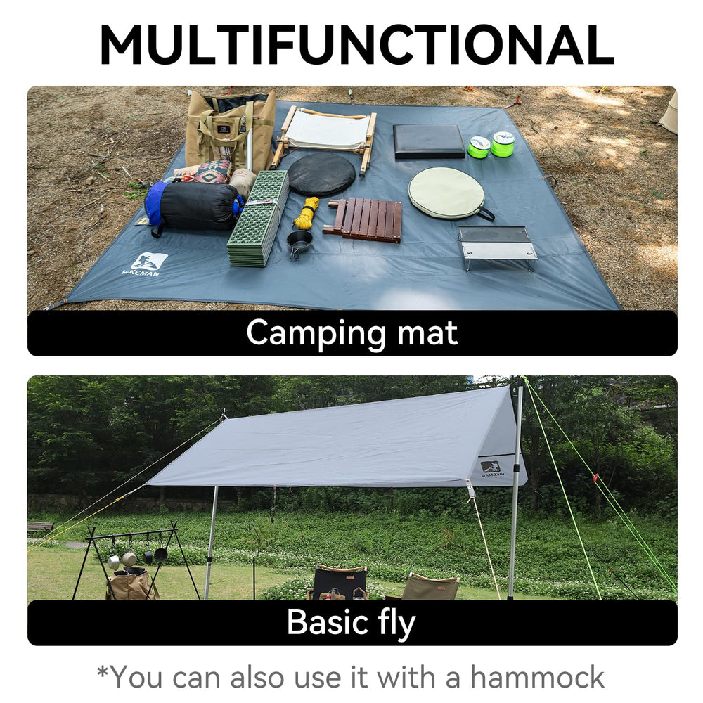HIKEMAN ultralight footprint rolled in storage bag for easy transport