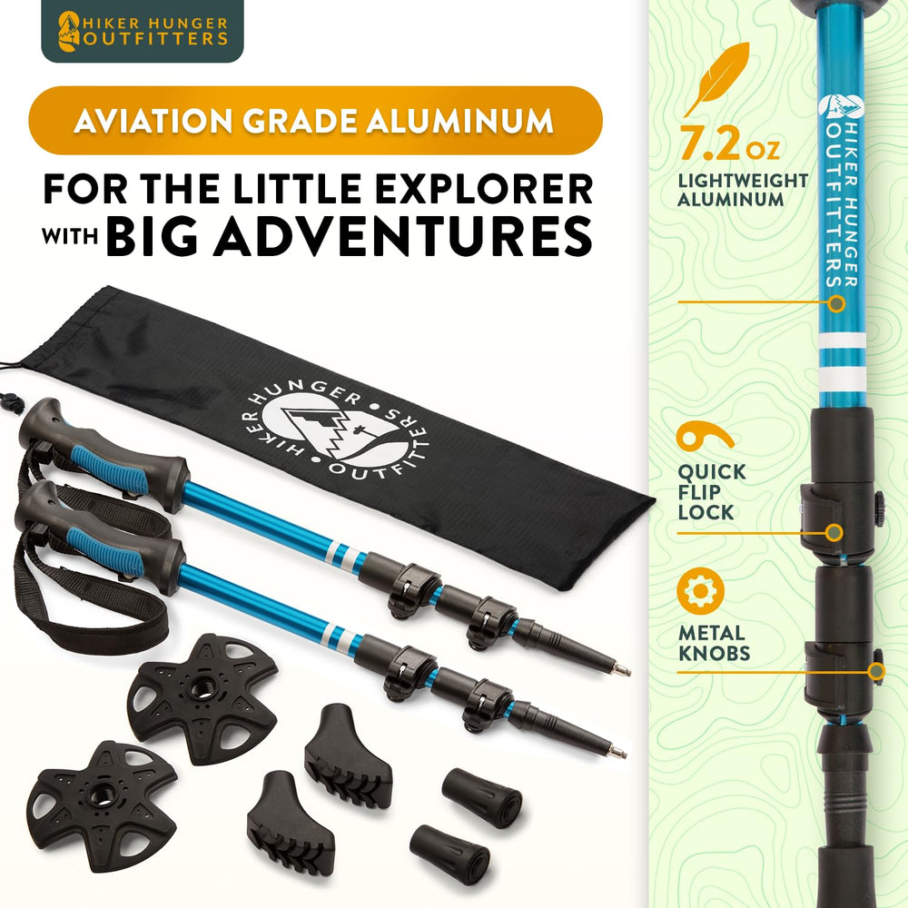 Hiker Hunger Outfitters collapsed pole packed small for easy storage and travel convenience