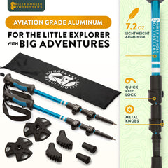 Hiker Hunger Outfitters collapsed pole packed small for easy storage and travel convenience