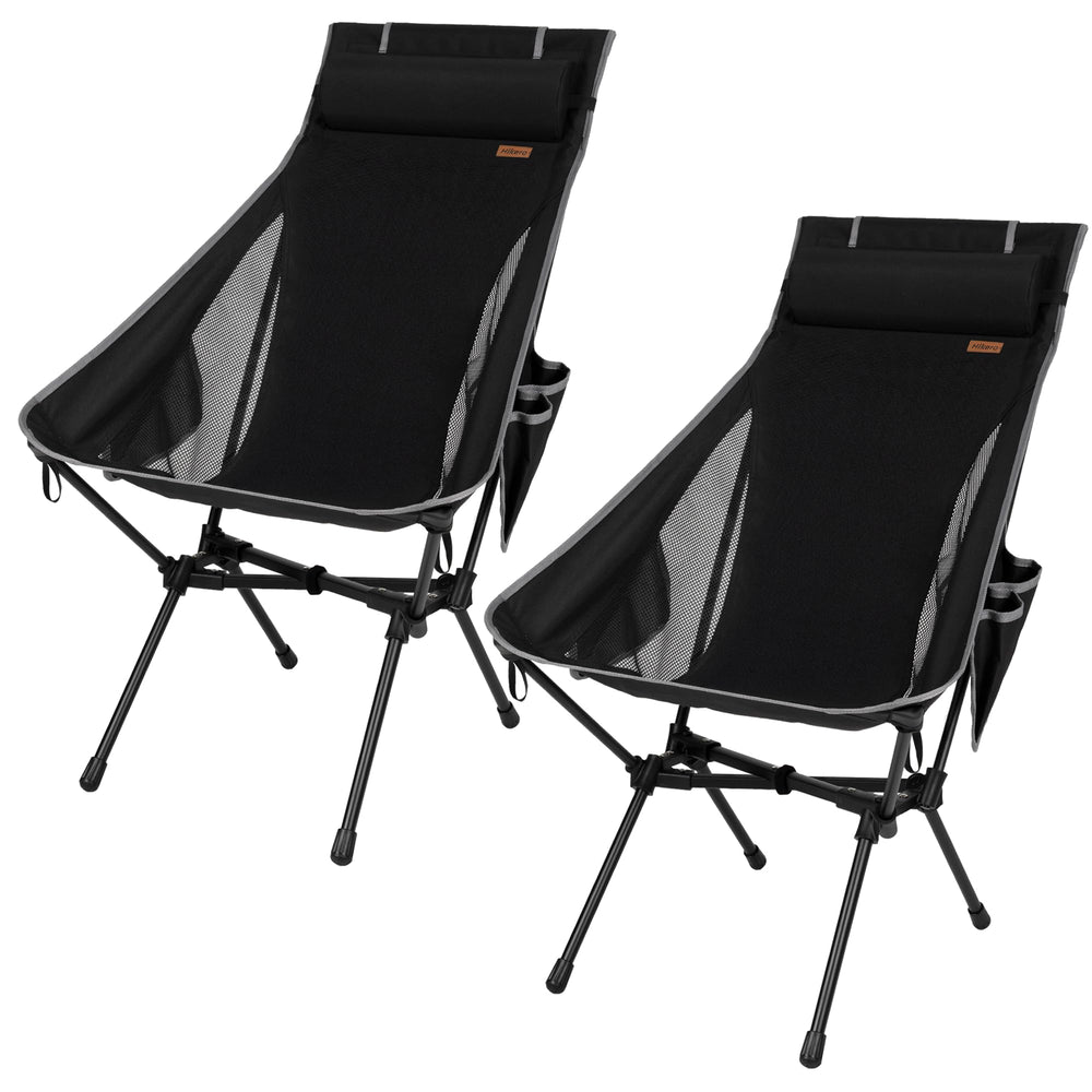 Hikero front view high-back chair showing full seat and supportive backrest benefit comfort