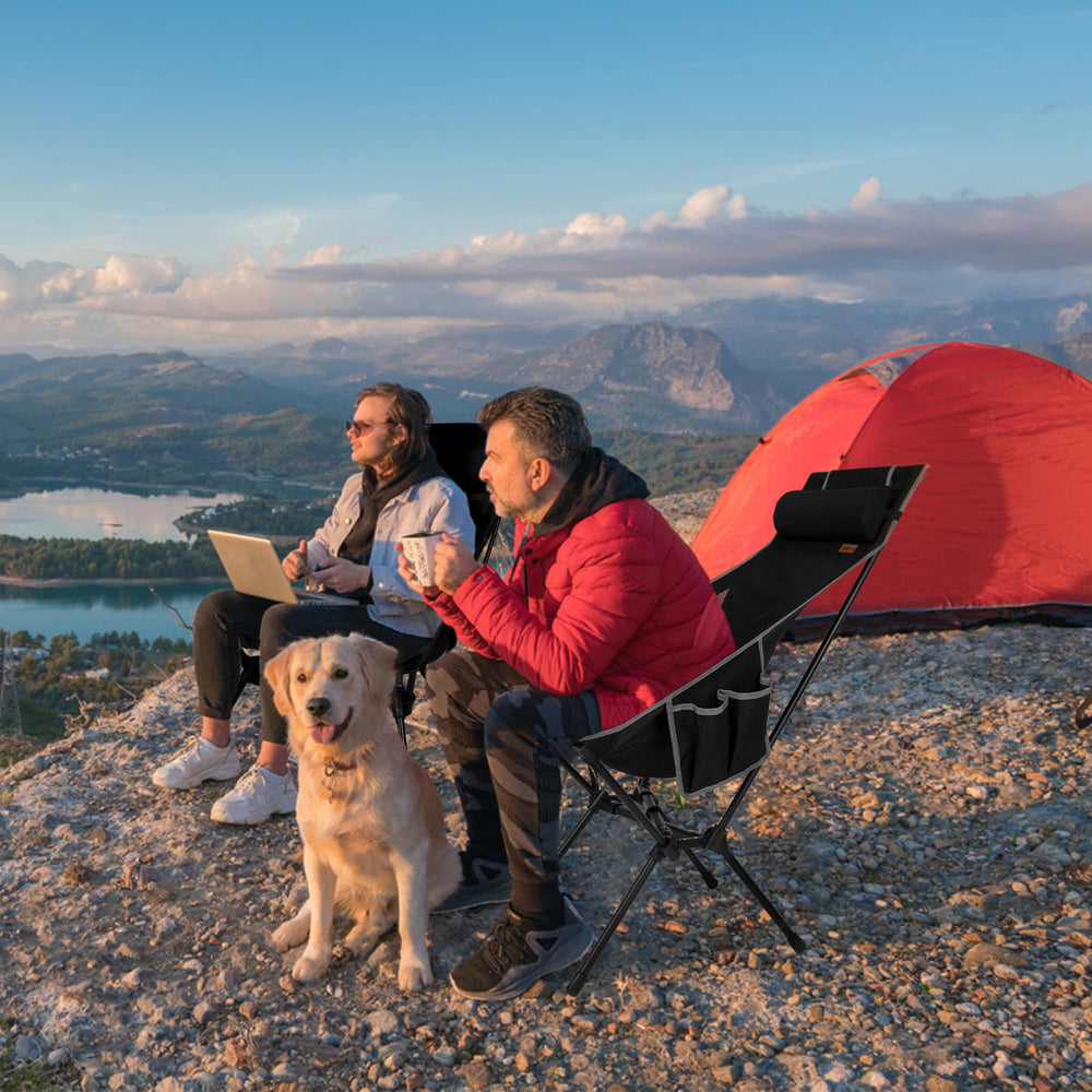 Hikero side pocket and cupholder detail keeping drink and phone within reach