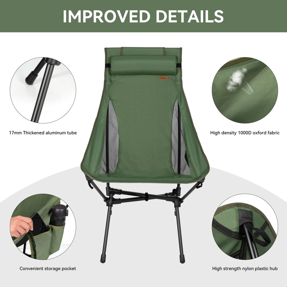 Hikero side view with cup holder and pockets for convenient storage