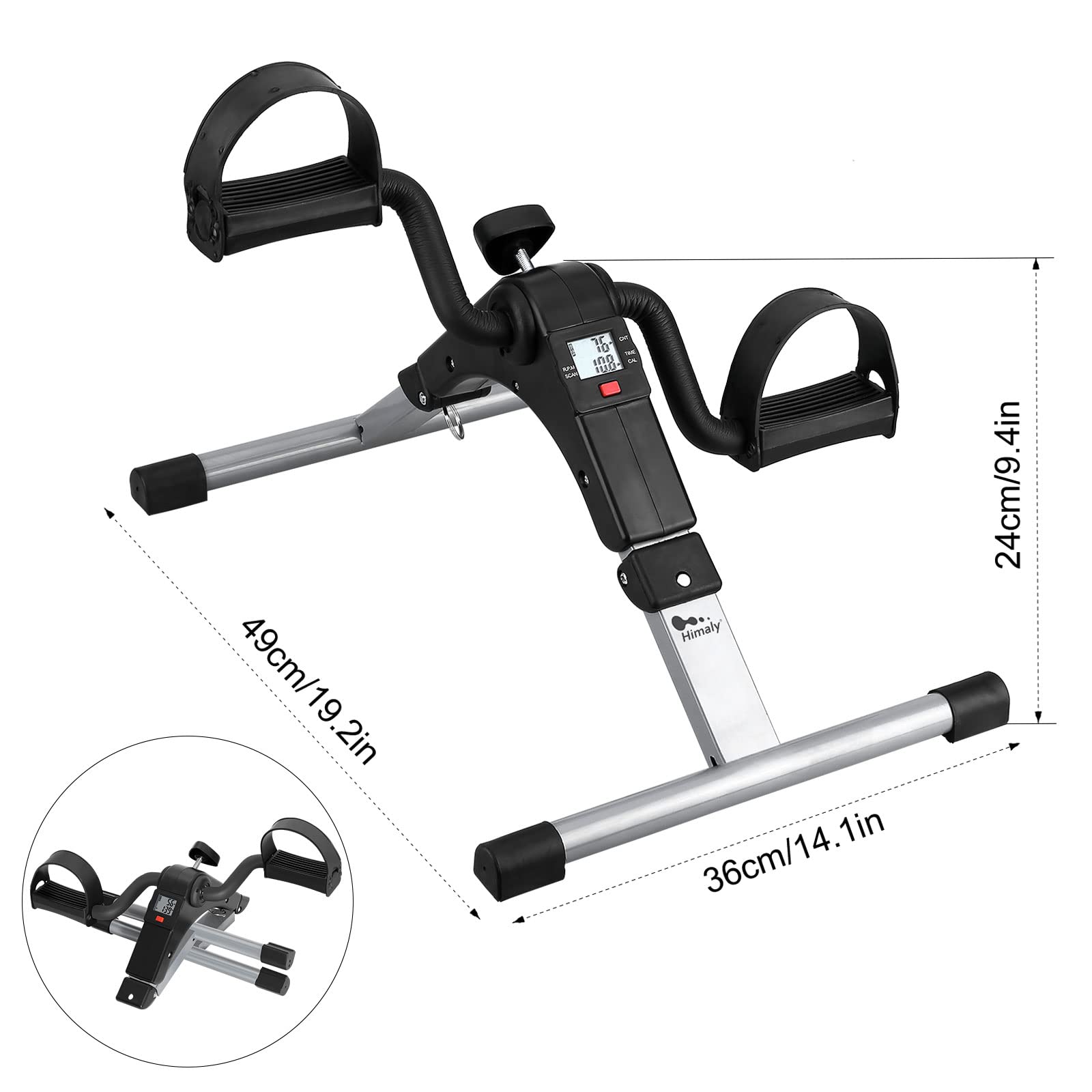 himaly close-up of textured pedal and strap for secure grip benefit