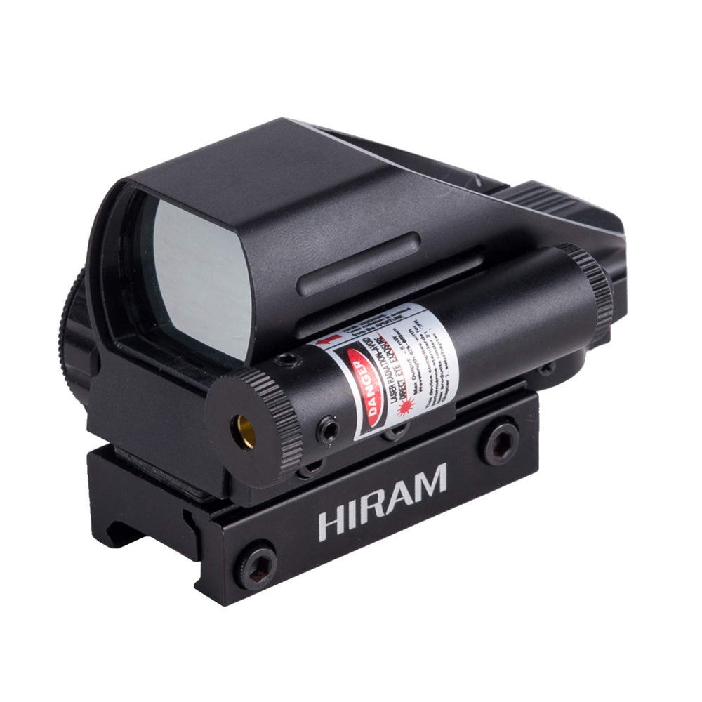 Hiram front view mounted on rail showing wide 33mm aperture and quick target acquisition