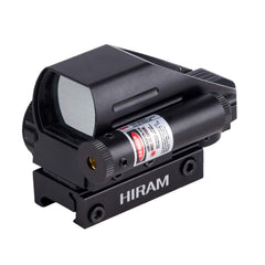 Hiram front view mounted on rail showing wide 33mm aperture and quick target acquisition