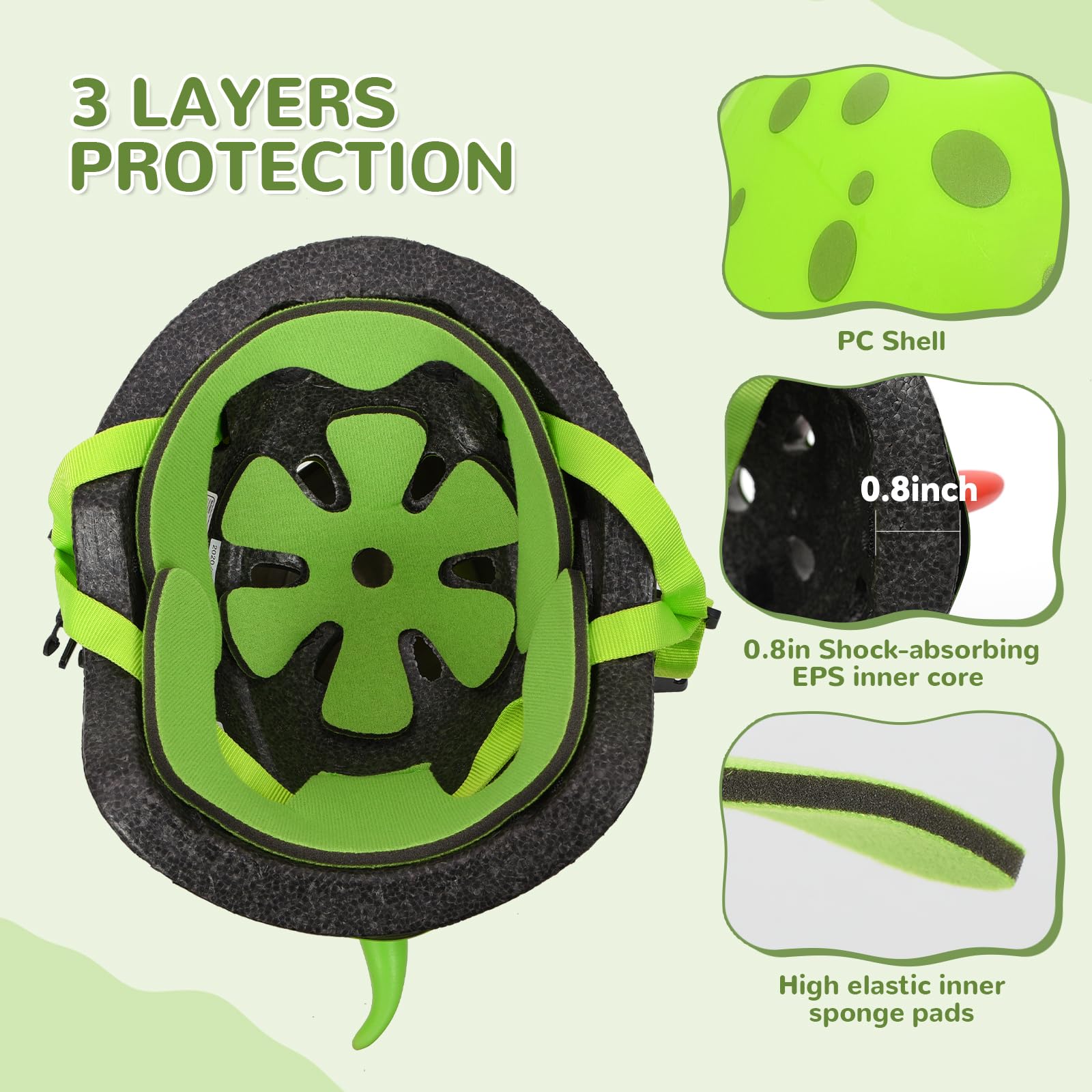 Hisyll helmet side profile showing sturdy shell and lightweight comfort benefit