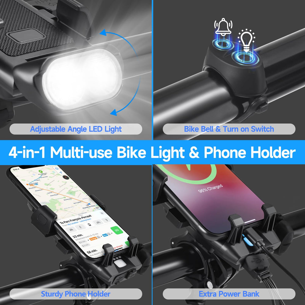 HITASTAR holding smartphone in cradle while riding for hands-free navigation