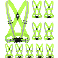HiVisible front view of 10-pack straps showing included set and colors for quick group distribution
