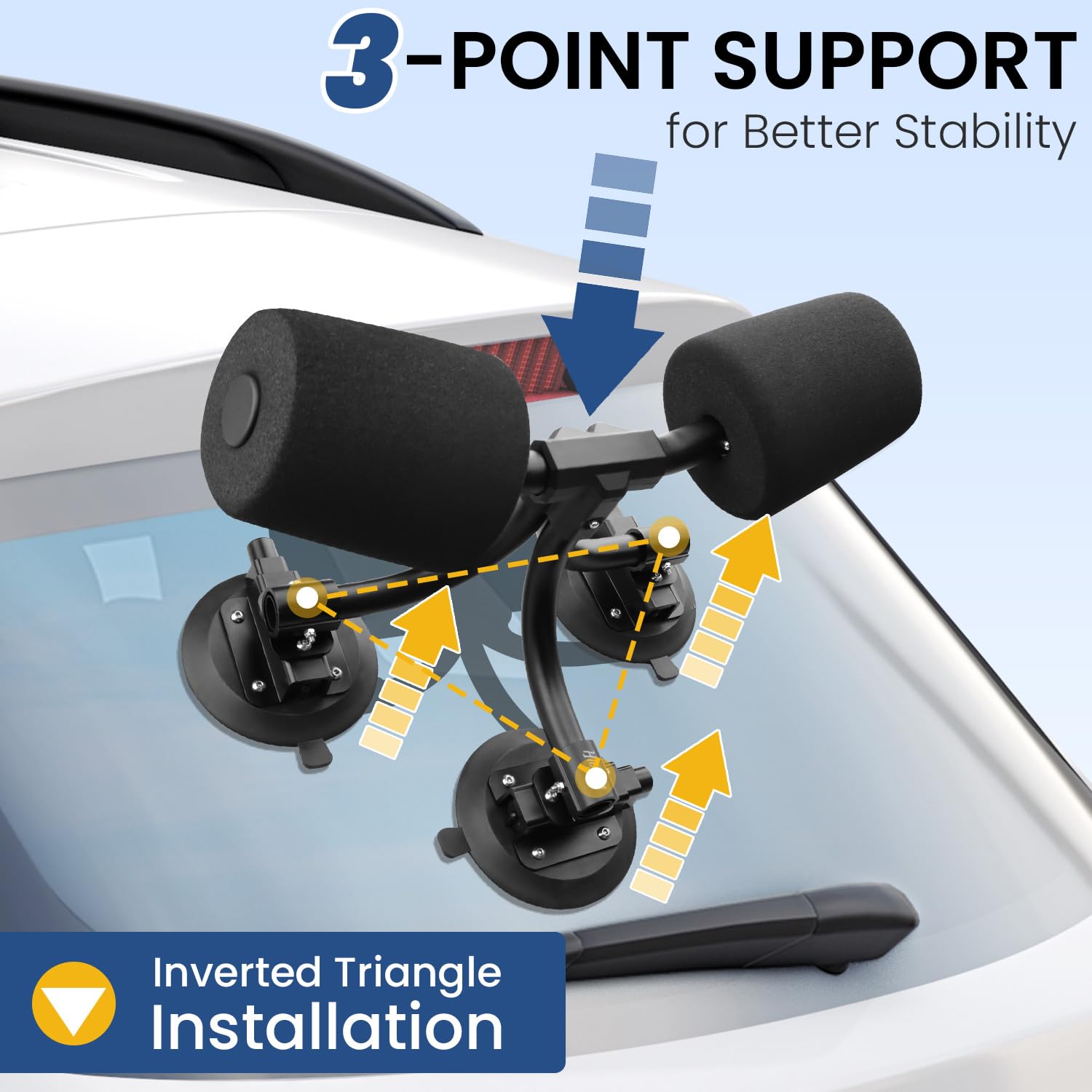 HLOGREE close-up of V-foam cradle protecting hull and preventing scratches