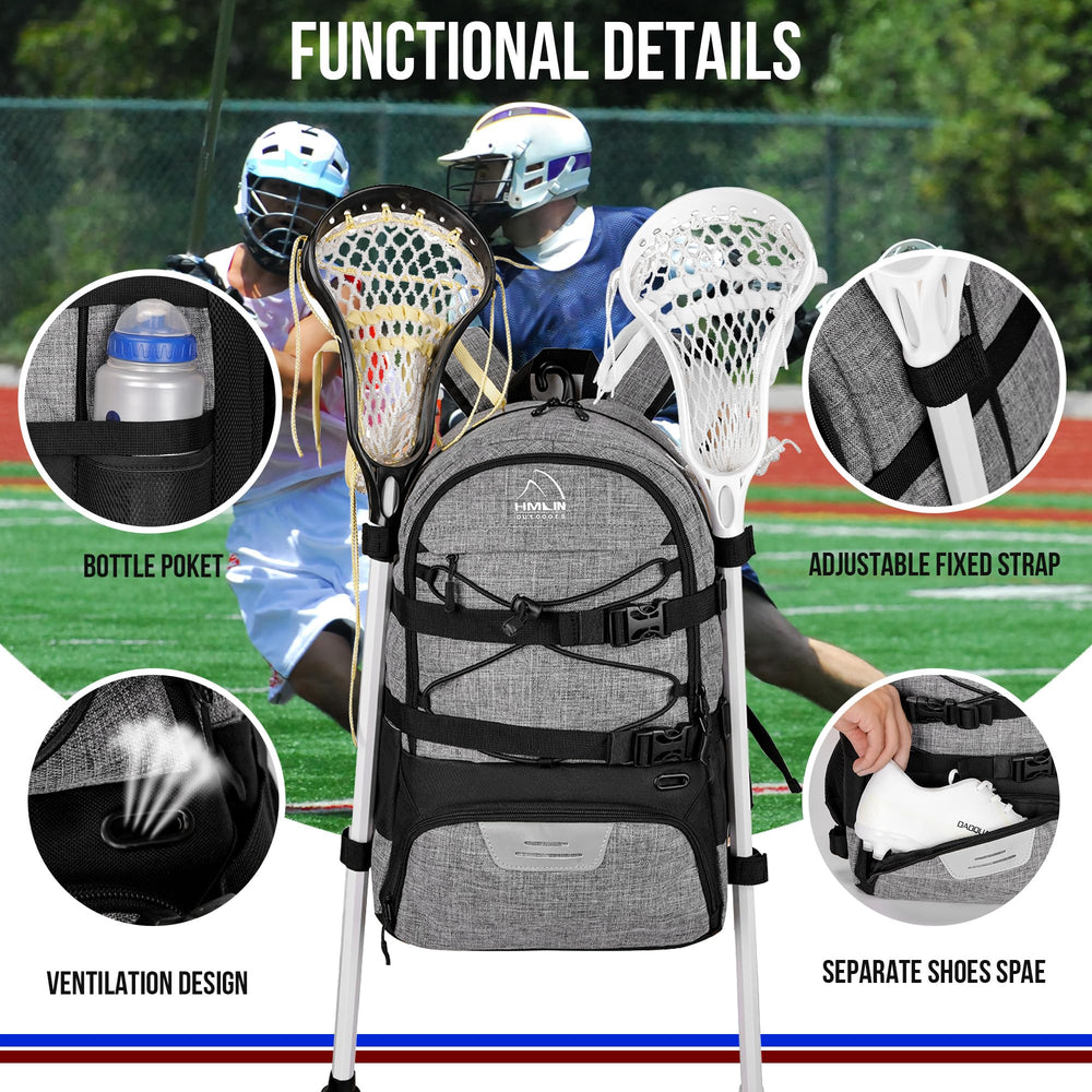 HMLIN OUTOOORS vented shoe compartment isolating cleats to reduce odor