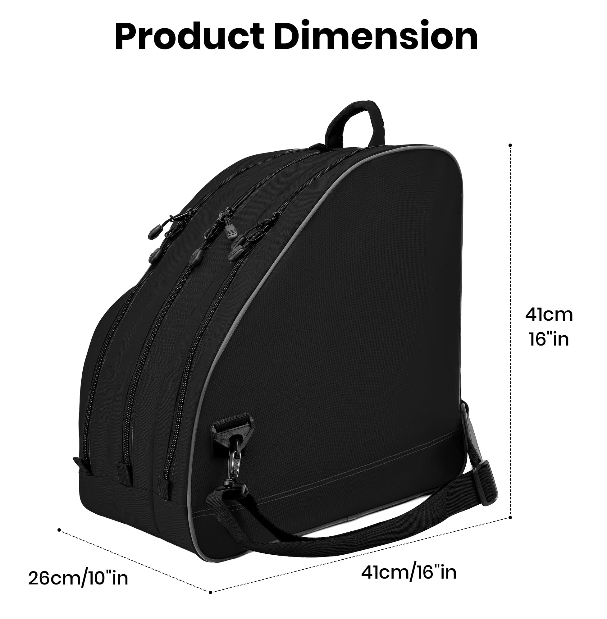 HMLIN OUTOOORS adjustable shoulder strap and padded back for comfortable transport