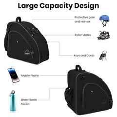 HMLIN OUTOOORS open center compartment holding helmet towel and spare wheels neatly
