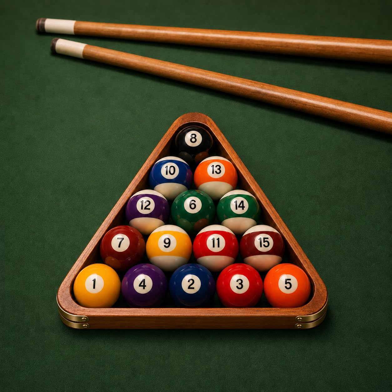 HMQQ racks on a home game-room table adding style and professional utility