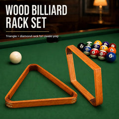 HMQQ triangle rack holding 15 billiard balls for fast, reliable breaks