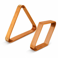 HMQQ wood racks front view showing natural finish and precise shape for quick setup
