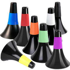 HningBuyox front view of eight brightly colored cones, clear organization benefit