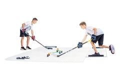 Hockey Revolution front packaging showing included 15 tiles and benefits