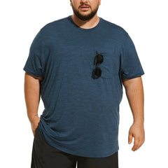 HOdo navy swim shirt front view showing relaxed fit and coverage
