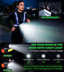 Hoeraonr reflective strip detail on vest enhancing visibility in vehicle headlights