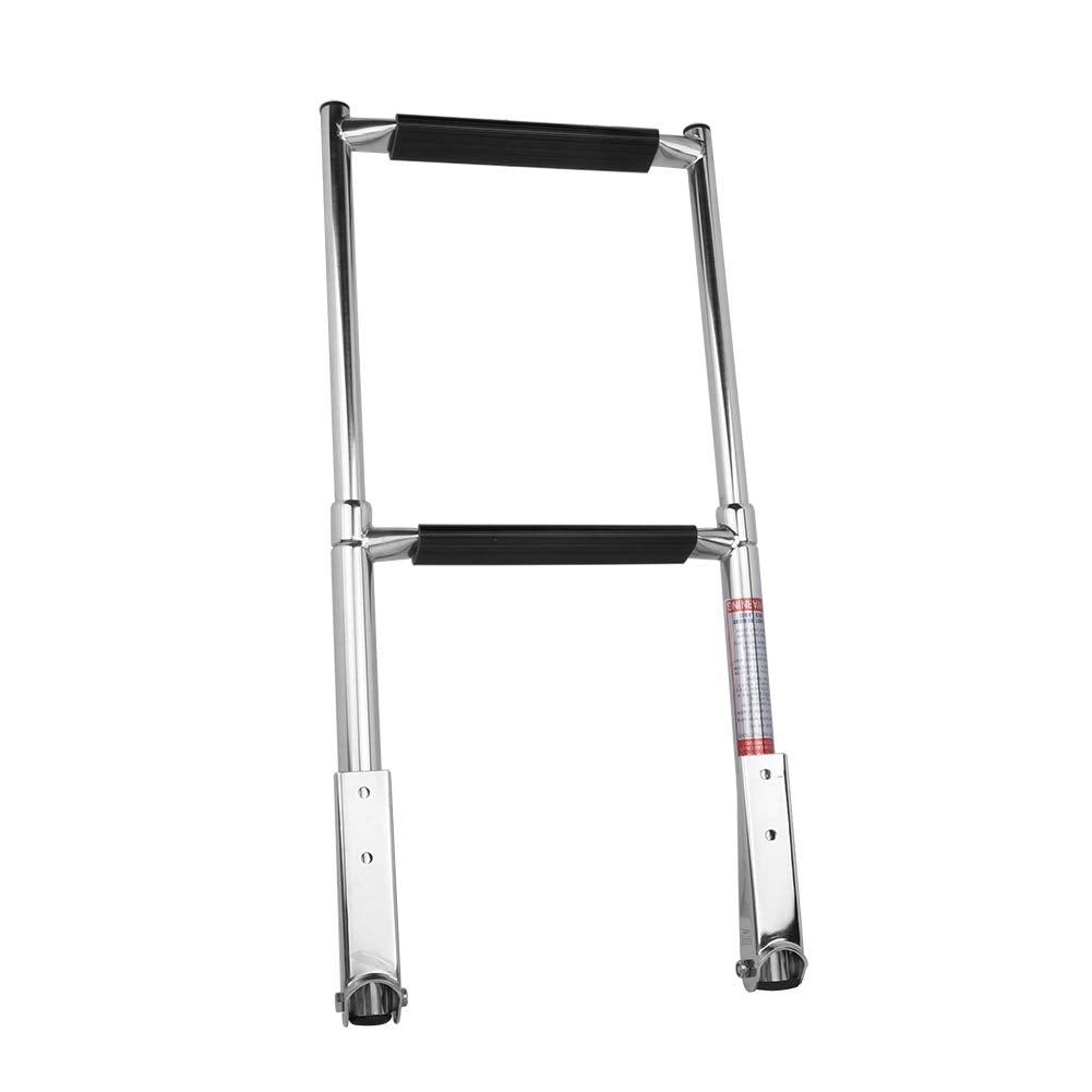Hoffen circle rope and locking feature securing ladder when stowed