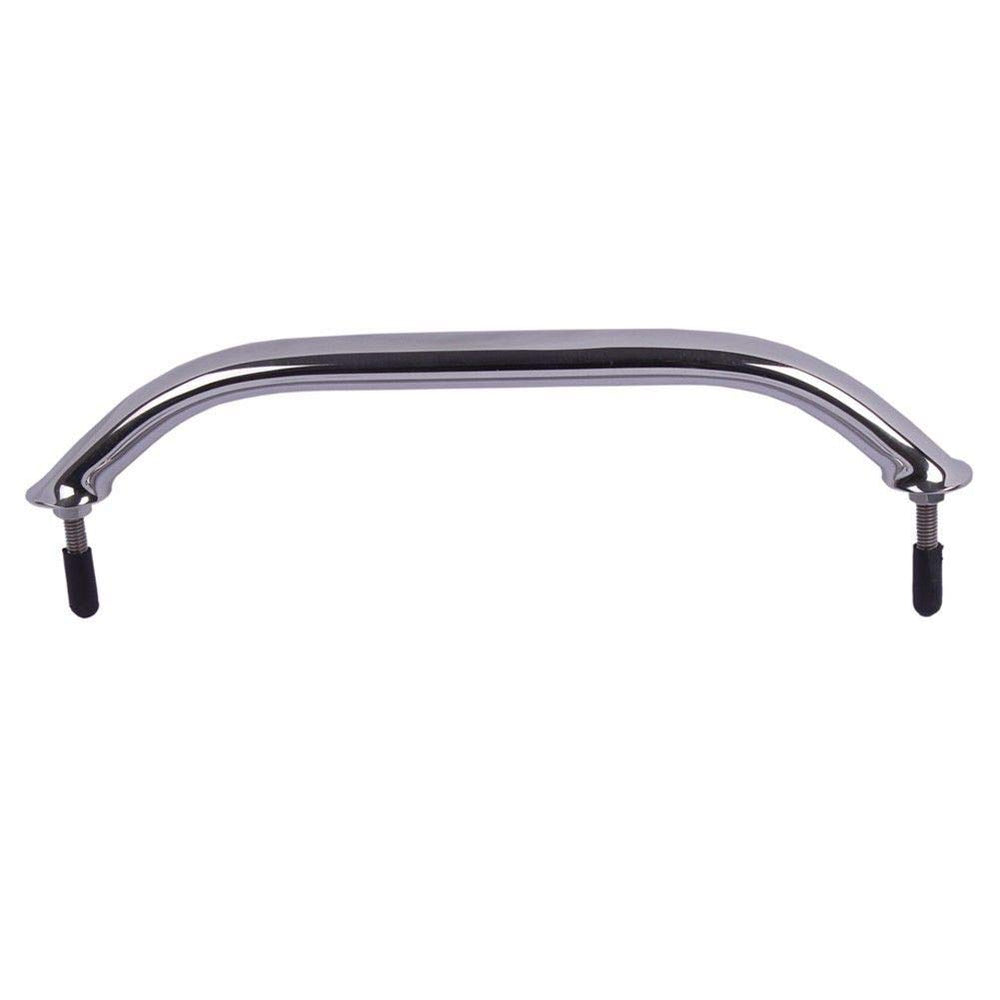 Hoffen two grab bars installed on deck showing sturdy support and aesthetic appeal