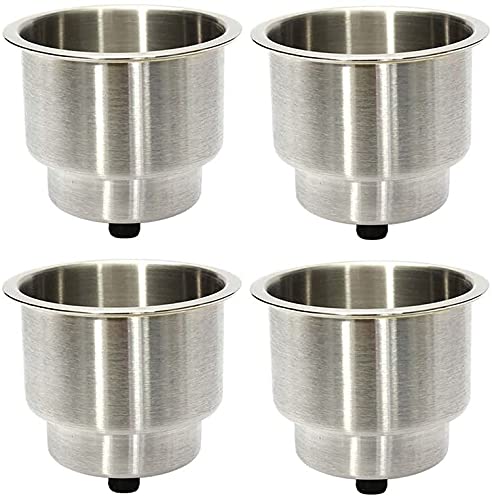 Hoffen front view of four stainless steel inserts showing durable design benefit